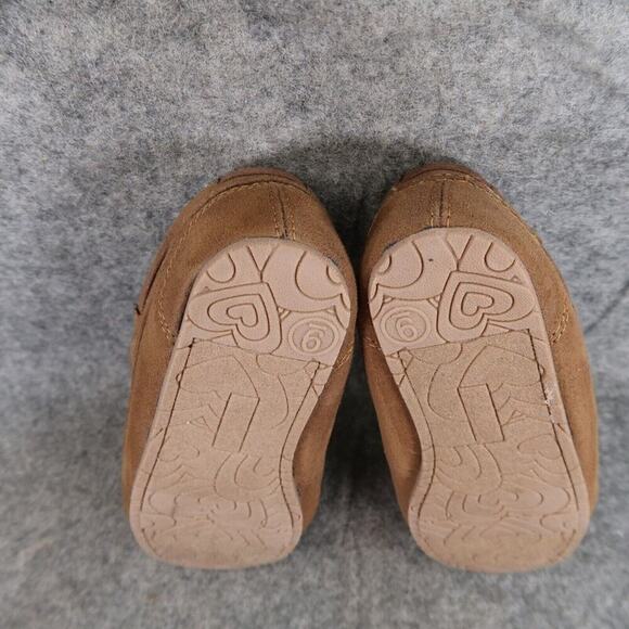 Cat & Jack Shoes Kids 9 Moccasin Slipper Mary Jane Celina Brown Faux Fur Slip On - Picture 11 of 12